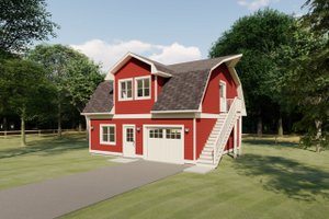Exterior - Front Elevation Dream House Plan - Farmhouse Exterior - Front Elevation Plan #126-206