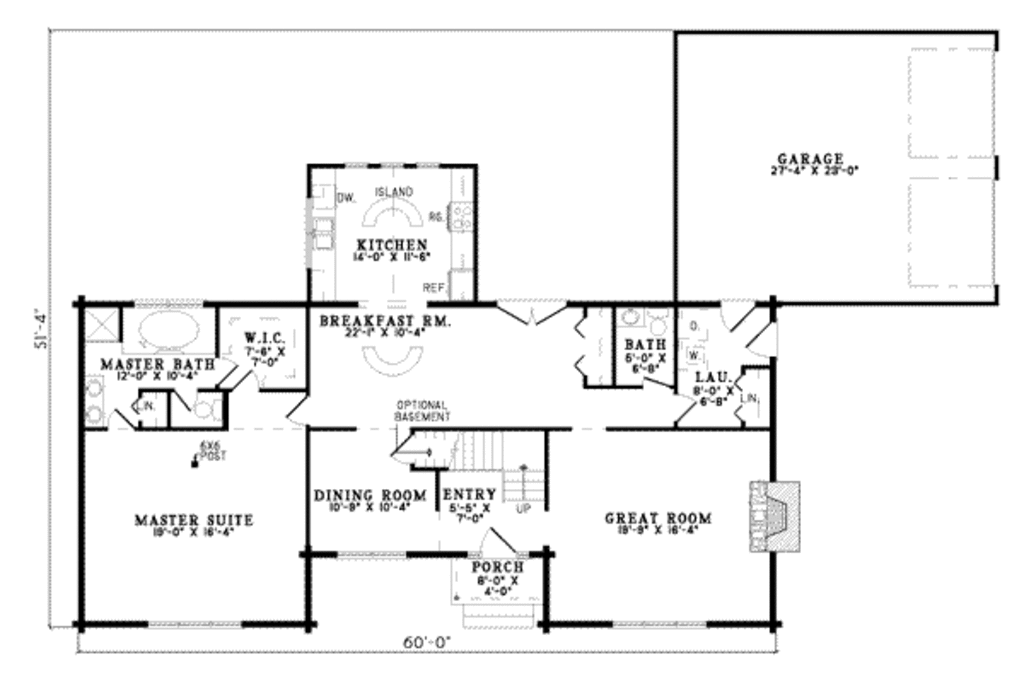 Log Style House Plan - 3 Beds 2.5 Baths 2538 Sq/Ft Plan #17-515 ...