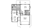 European Style House Plan - 3 Beds 2.5 Baths 1921 Sq/Ft Plan #18-233 