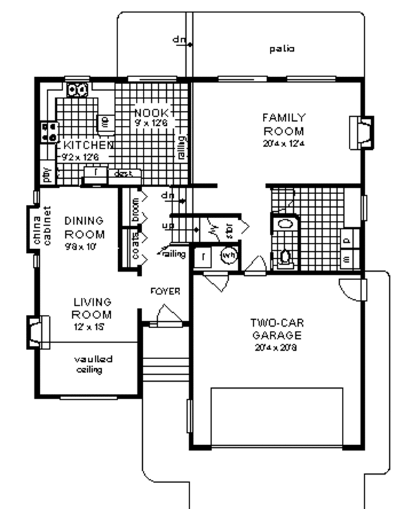 Home Plan - European Floor Plan - Main Floor Plan #18-233