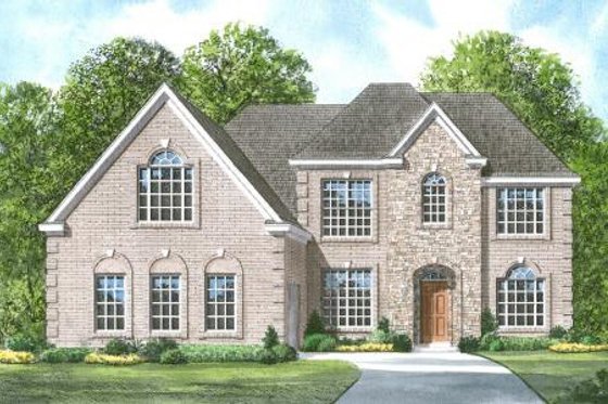 Exterior - Front Elevation for Traditional House Plan #424-289 - 3 bed, 3 bath