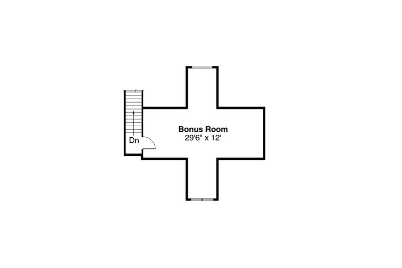 House Blueprint - Floor Plan - Upper Floor for Country House Plan #124-1015 - 3 bed, 2 bath