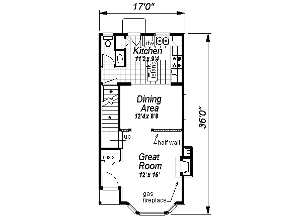 House Plan Design - Victorian Floor Plan - Main Floor Plan #18-2002