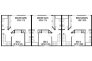 Traditional Style House Plan - 2 Beds 2.5 Baths 3528 Sq/Ft Plan #60-587 