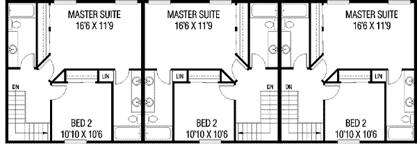 Traditional Style House Plan - 2 Beds 2.5 Baths 3528 Sq/Ft Plan #60-587 ...