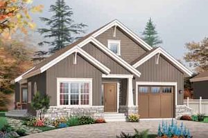 Craftsman Exterior - Front Elevation Plan #23-649