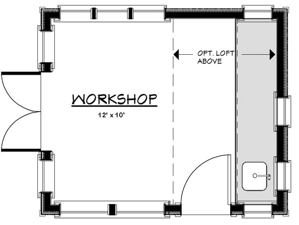 Adobe / Southwestern Floor Plan - Other Floor Plan #917-20