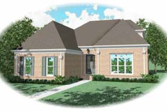 Exterior - Front Elevation for Traditional House Plan #81-371 - 3 bed, 2 bath