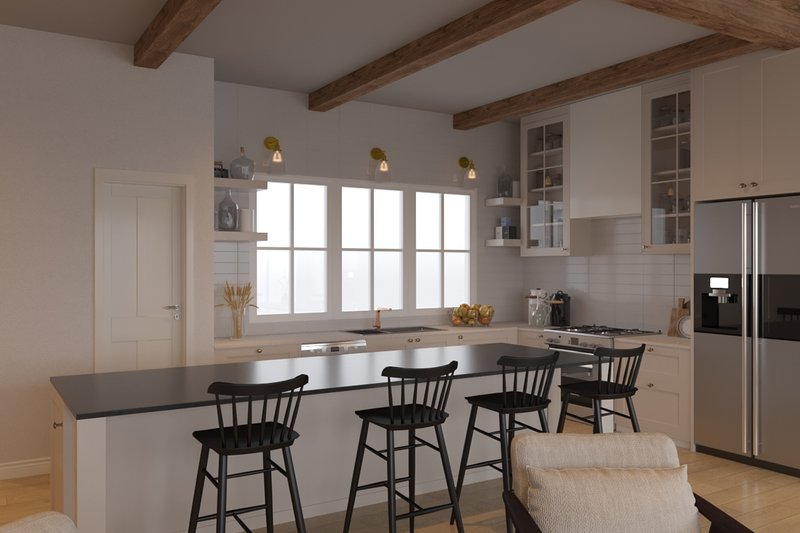 Home Plan - Interior - Kitchen for Farmhouse House Plan #23-2768 - 4 bed, 3 bath