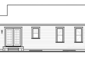 Exterior - Rear Elevation for Ranch House Plan #23-2199 - 2 bed, 1 bath