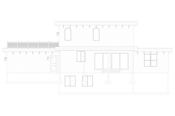 Exterior - Rear Elevation 3 for Mediterranean House Plan #1060-420 - 3 bed, 2.5 bath