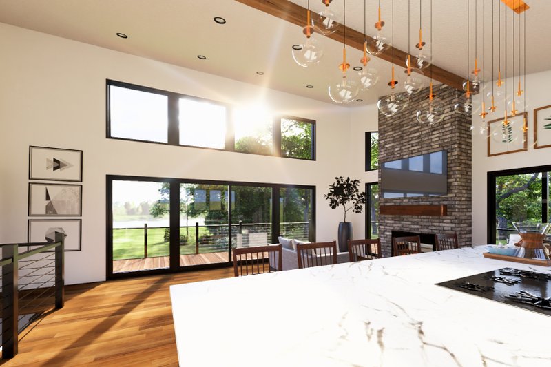 Architectural House Design - Interior - Family Room for Modern House Plan #1064-298 - 2 bed, 2 bath