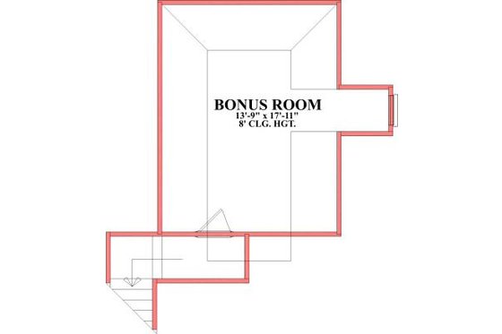 Floor Plan - Other Floor for European House Plan #63-165 - 3 bed, 2.5 bath