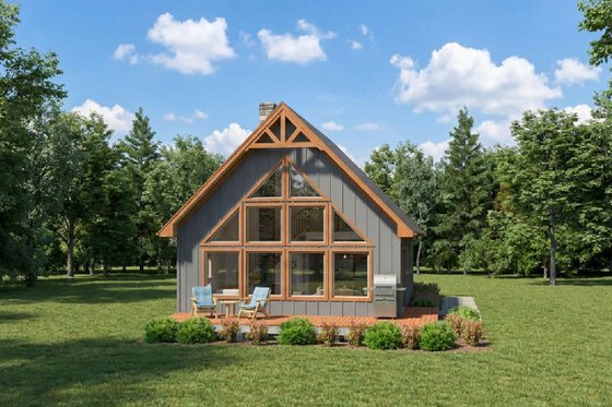 Exterior - Front Elevation for Traditional House Plan #126-131 - 3 bed, 1 bath