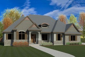 Traditional Exterior - Front Elevation Plan #920-19
