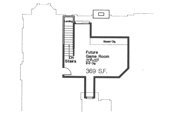 Floor Plan - Other Floor for European House Plan #310-429 - 3 bed, 2 bath
