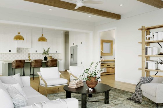 Interior - Family Room 1 for Tudor House Plan #1079-7 - 5 bed, 4 bath