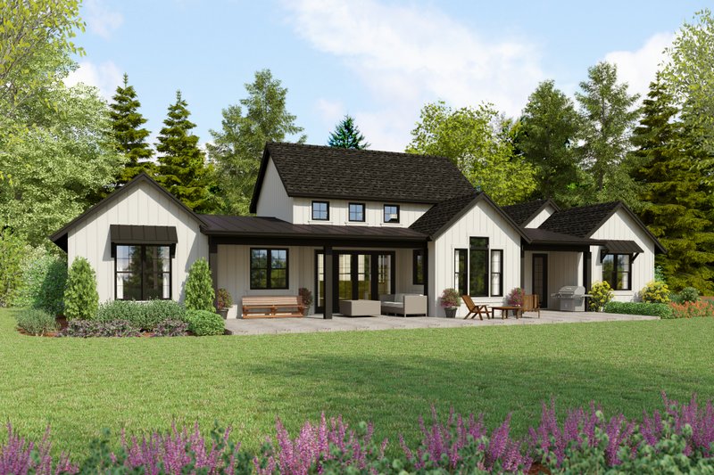Dream House Plan - Exterior - Rear Elevation for Farmhouse House Plan #48-1120 - 3 bed, 2.5 bath