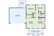 Traditional Style House Plan - 3 Beds 2 Baths 1059 Sq/Ft Plan #17-3263 