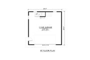 Modern Style House Plan - 2 Beds 1 Baths 647 Sq/Ft Plan #1064-283 