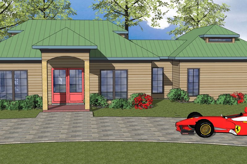 Southern Style House Plan - 2 Beds 2.5 Baths 1515 Sq/Ft Plan #8-315 Exterior