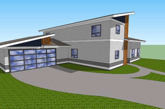Photo 5 for Modern House Plan #518-9 - 4 bed, 3 bath