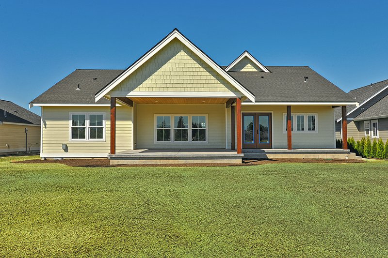 Dream House Plan - Exterior - Rear Elevation for Southern House Plan #1070-8 - 3 bed, 2 bath