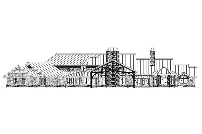 House Design - Exterior - Rear Elevation for Colonial House Plan #5-446 - 5 bed, 6.5 bath