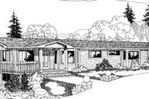 Ranch Exterior - Front Elevation Plan #60-303
