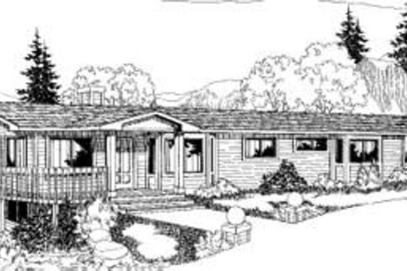 Ranch Style House Plan - 3 Beds 3 Baths 1834 Sq/Ft Plan #60-303