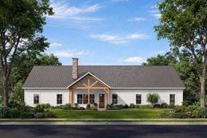 Home Plan - Exterior - Front Elevation for Barndominium House Plan #1117-46 - 5 bed, 3.5 bath