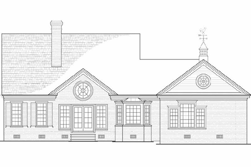 Dream House Plan - Exterior - Rear Elevation for Country House Plan #137-198 - 3 bed, 2 bath