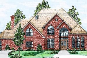 Home Plan - European Exterior - Front Elevation Plan #52-119