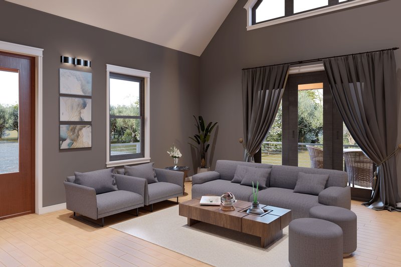 Architectural House Design - Interior - Family Room 1 for Country House Plan #932-1301 - 3 bed, 2.5 bath