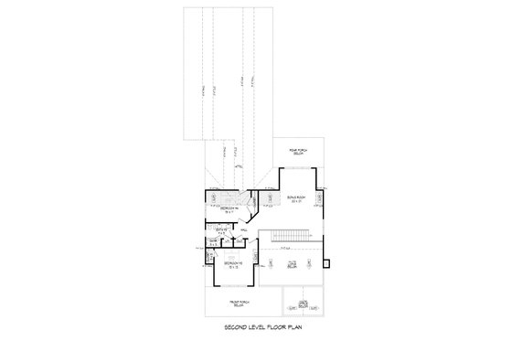 Floor Plan - Upper Floor for Farmhouse House Plan #932-599 - 5 bed, 4 bath