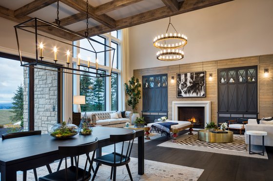 Interior - Family Room 1 for European House Plan #48-689 - 4 bed, 4.5 bath