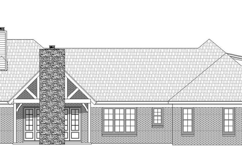 Dream House Plan - Exterior - Rear Elevation for Country House Plan #932-93 - 3 bed, 2.5 bath