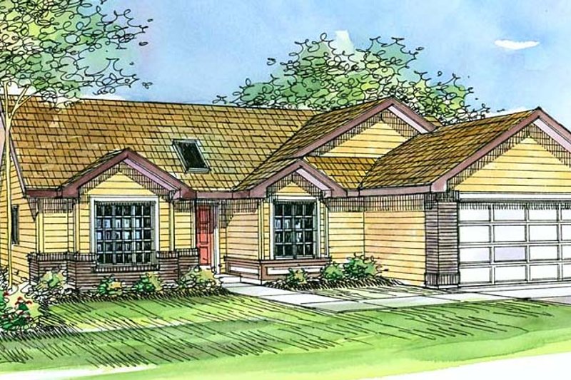 Architectural House Design - Traditional Exterior - Front Elevation Plan #124-376