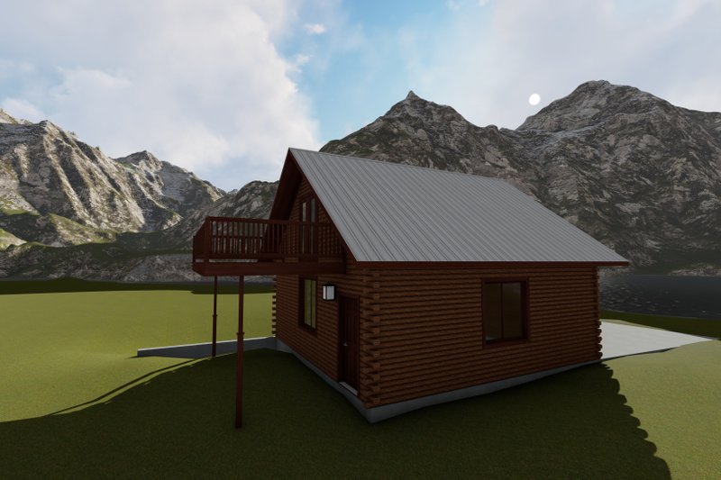 House Blueprint - Exterior - Other Elevation 4 for Traditional House Plan #1060-89, 0 bath