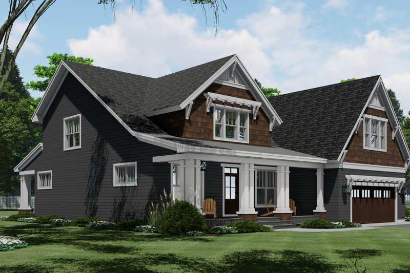House Plan Design - Exterior - Front Elevation 6 for Craftsman House Plan #51-1205 - 4 bed, 3.5 bath