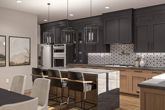 Interior - Kitchen for Cottage House Plan #455-487 - 4 bed, 3 bath