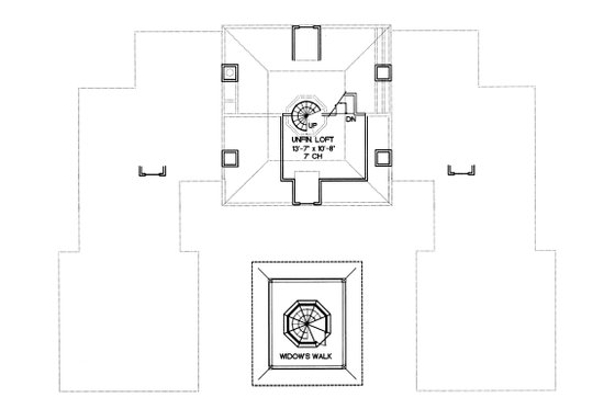 Floor Plan - Other Floor for European House Plan #20-1117 - 4 bed, 3.5 bath