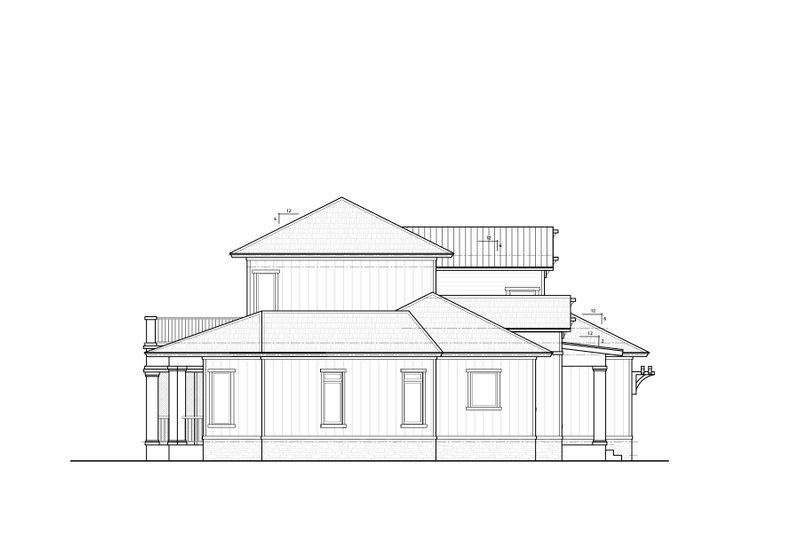 House Blueprint - Exterior - Other Elevation 1 for Farmhouse House Plan #938-129 - 5 bed, 4.5 bath