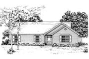 Ranch Style House Plan - 3 Beds 2 Baths 1250 Sq/Ft Plan #30-116 