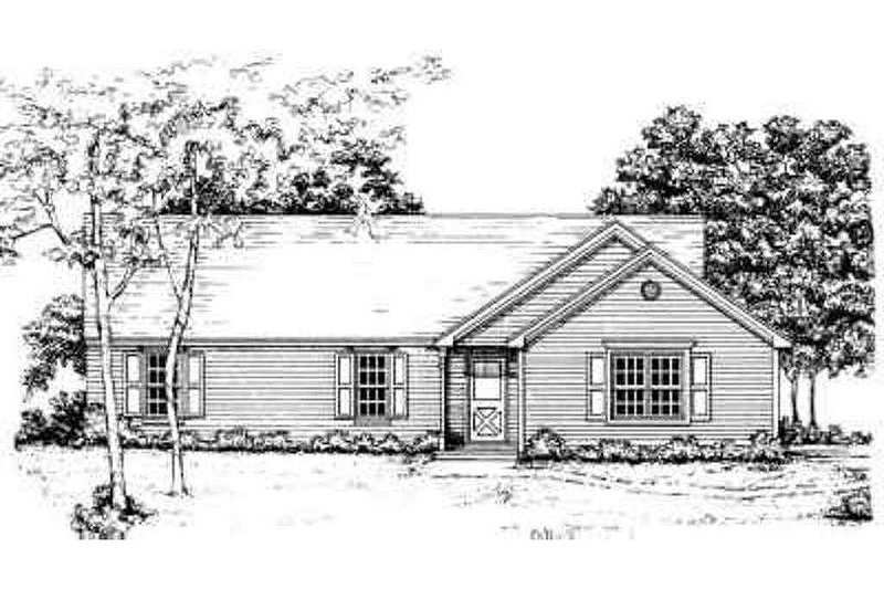 Home Plan - Ranch Exterior - Front Elevation Plan #30-116