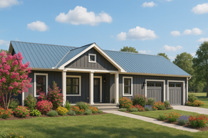 Farmhouse Exterior - Front Elevation Plan #44-271