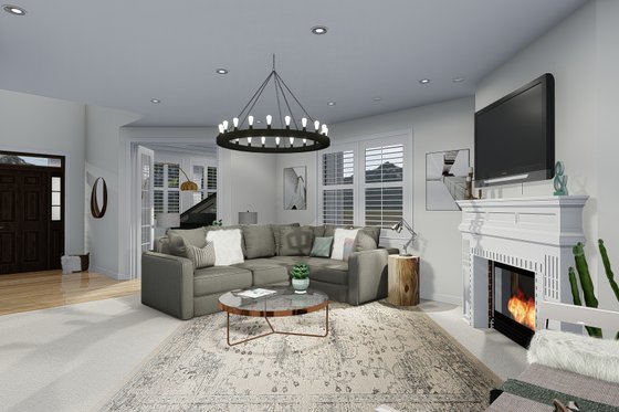 Interior - Family Room 2 for Craftsman House Plan #1060-65 - 3 bed, 2.5 bath