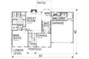 Traditional Style House Plan - 3 Beds 2 Baths 1839 Sq/Ft Plan #30-208 