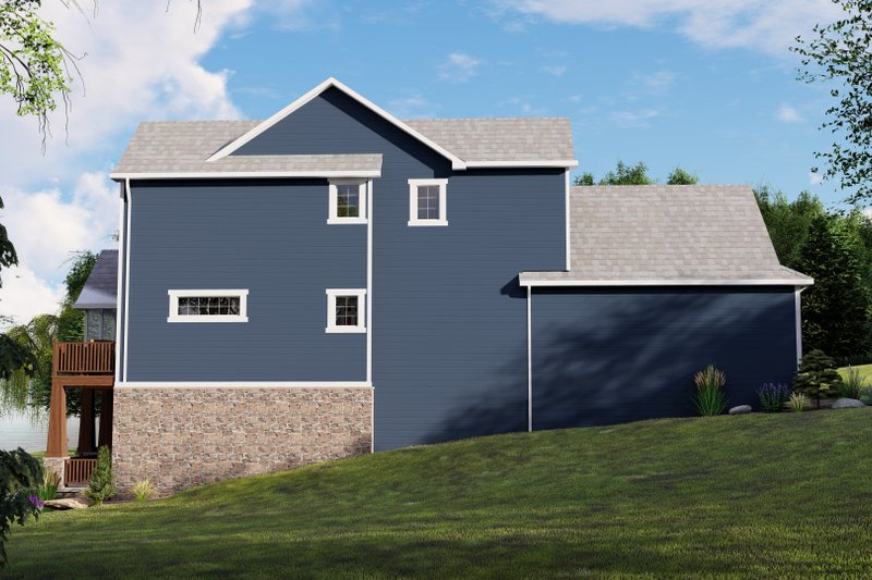 House Blueprint - Exterior - Other Elevation 1 for Craftsman House Plan #1064-14 - 3 bed, 2.5 bath