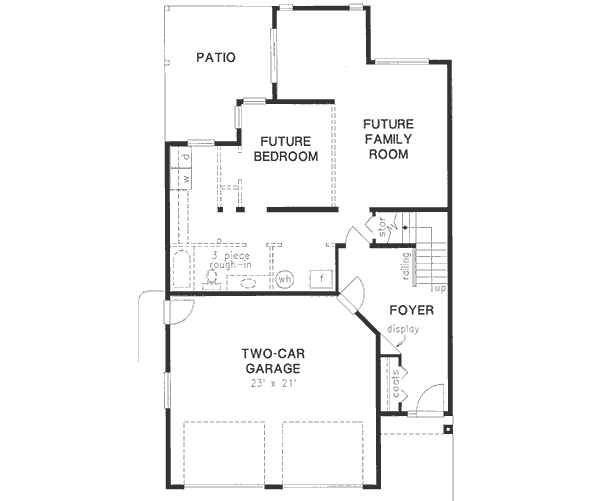 Traditional Floor Plan - Lower Floor Plan #18-9307